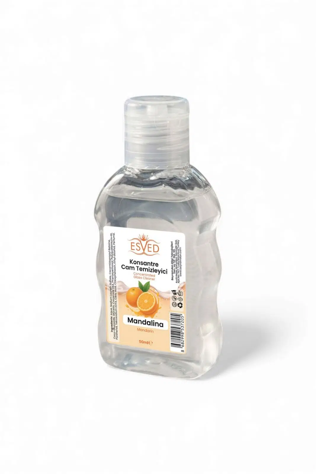 Konsantre Cam Temizleme Sabunu Mandalina Parfümlü 50 ml 10 adet