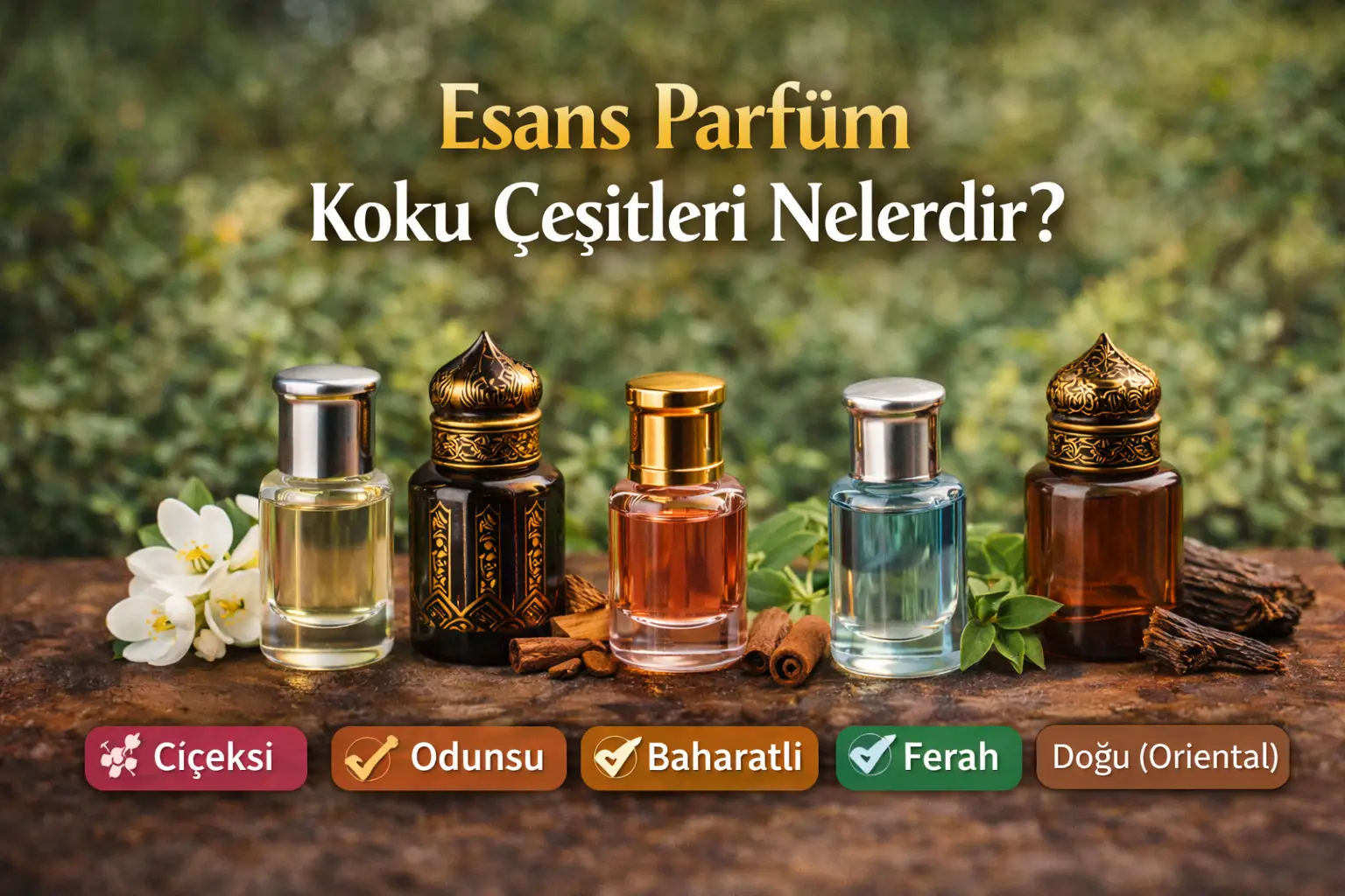 Esans Parfüm Koku Çeşitleri Nelerdir?